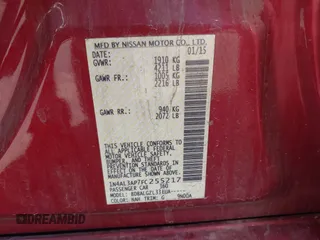 2015 Nissan Altima SL with VIN 1N4AL3AP7FC255217, listed as a IAAI auction lot 41819212 with 127,122 mi miles and . Bid and sale history available at DreamBid. Image 9.