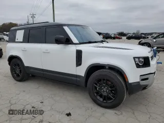 2021 Land Rover Defender S with VIN SALEJERX2M2050269, listed as a Copart auction lot 81032194 with 23,134 mi miles and Salvage title. Bid and sale history available at DreamBid. Image 4.