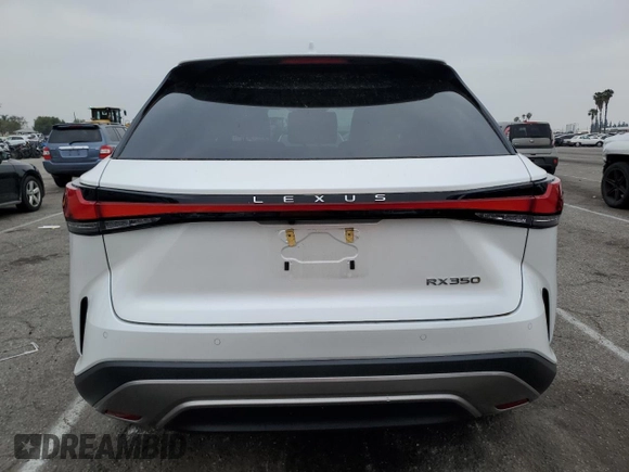 2023 Lexus RX 350 with VIN 2T2BAMBA0PC013734, listed as a Copart auction lot 55179335 with 22,314 mi miles and Salvage title. Bid and sale history available at DreamBid. Image 6.