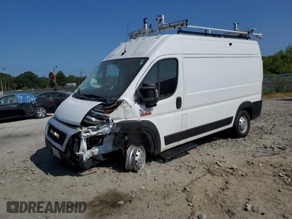 2021 Ram ProMaster Cargo with VIN 3C6LRVBG3ME538562, listed as a Copart auction lot 68488984 with 39,173 mi miles and Salvage Title. Bid and sale history available at carsss.com. Image 1.