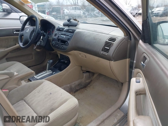 2005 Honda Civic LX with VIN 1HGES16555L000205, listed as a IAAI auction lot 41957842 with 202,394 mi miles and . Bid and sale history available at DreamBid. Image 5.