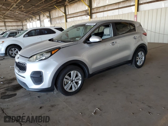 2019 Kia Sportage LX with VIN KNDPM3AC5K7527748, listed as a Copart auction lot 53169535 with 75,718 mi miles and Salvage Title. Bid and sale history available at DreamBid. Image 1.