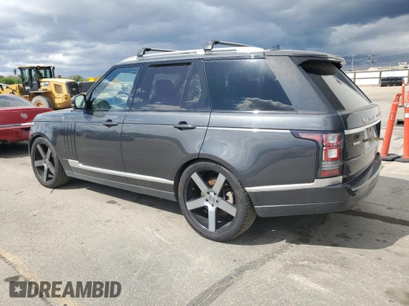 2016 Land Rover Range Rover HSE with VIN SALGS2KF8GA305278, listed as a Copart auction lot 56180355 with 128,205 mi miles and Clean title. Bid and sale history available at DreamBid. Image 2.