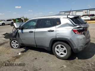 2022 Jeep Compass Sport with VIN 3C4NJCABXNT213956, listed as a Copart auction lot 69584354 with 20,158 mi miles and Salvage Title. Bid and sale history available at carsss.com. Image 2.