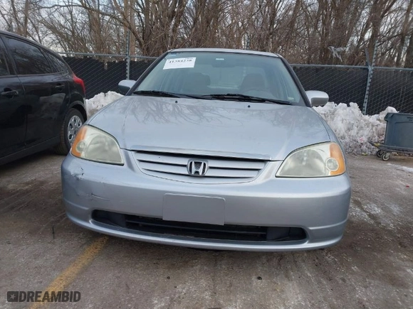 2003 Honda Civic EX with VIN 2HGES26703H504257, listed as a IAAI auction lot 41384238 with 180,922 mi miles. Bid and sale history available at carsss.com. Image 6.
