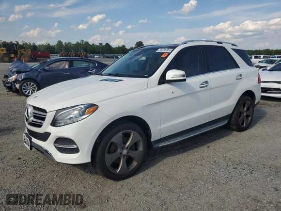 2017 Mercedes-Benz GLE 350 with VIN 4JGDA5JBXHA892335, listed as a Copart auction lot 55696965 with 121,483 mi miles and Salvage title. Bid and sale history available at DreamBid. Image 1.