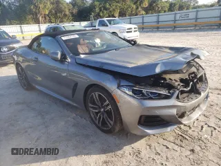 2023 BMW 8 Series 840i with VIN WBADZ4C03PCK89181, listed as a Copart auction lot 71384742 with 0 mi miles. Bid and sale history available at carsss.com. Image 4.