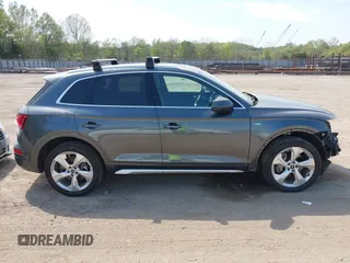 2022 Audi Q5 S line Premium Plus with VIN WA1EAAFY8N2001294, listed as a IAAI auction lot 42044244 with 56,967 mi miles and . Bid and sale history available at DreamBid. Image 13.