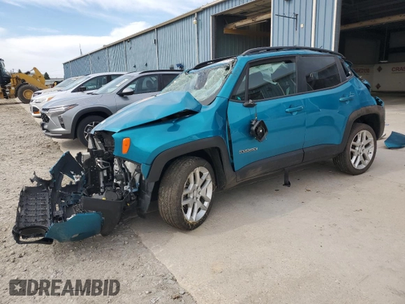 2021 Jeep Renegade Islander with VIN ZACNJDBB5MPM92000, listed as a Copart auction lot 55622165 with Not provided miles and Salvage title. Bid and sale history available at DreamBid. Image 1.