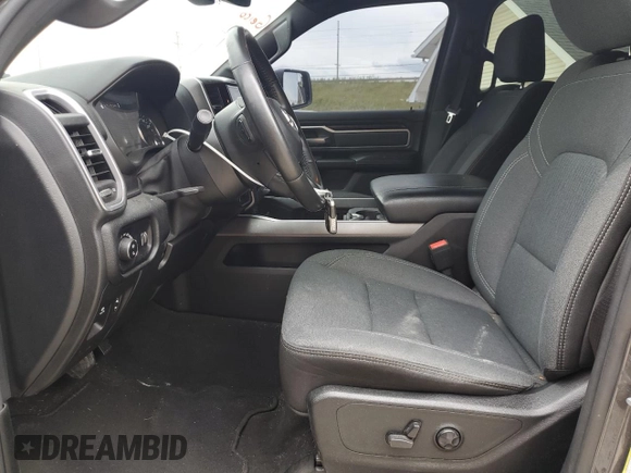 2021 Ram 1500 Big Horn with VIN 1C6RRFFGXMN590468, listed as a Copart auction lot 61042615 with 44,518 mi miles and Salvage title. Bid and sale history available at DreamBid. Image 7.