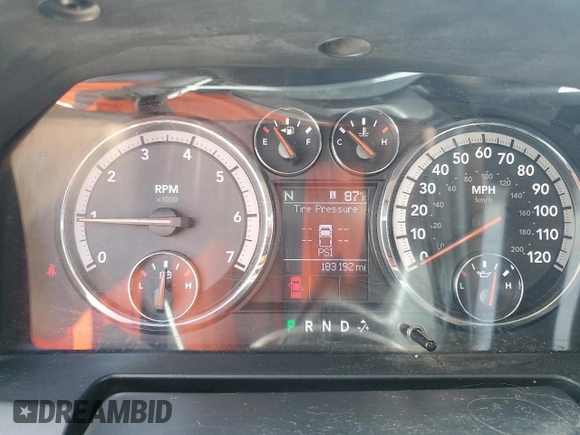 2011 Ram 1500 Big Horn with VIN 1D7RV1GT7BS700576, listed as a Copart auction lot 56128205 with 183,192 mi miles and Salvage title. Bid and sale history available at DreamBid. Image 9.