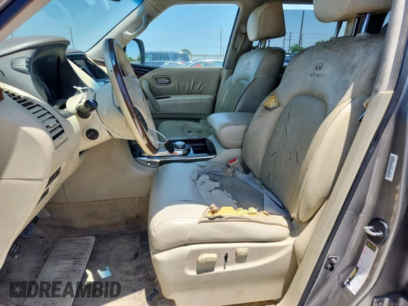 2012 Infiniti QX56 8-passenger с VIN JN8AZ2NC2C9317372, выставлен на аукционе Copart как лот 61288285 с пробегом Не указан миль и Чистый • Clean title. История ставок и продаж доступна на DreamBid. Изображение 7.