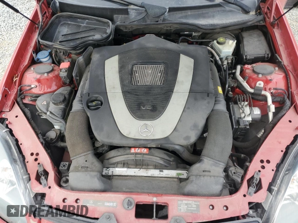 2008 Mercedes-Benz SLK-Class 3.0L with VIN WDBWK54F68F187946, listed as a Copart auction lot 43484745 with 104,011 mi miles and Salvage Title. Bid and sale history available at carsss.com. Image 11.