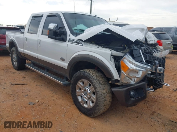 2015 Ford F-250 Lariat with VIN 1FT7W2BT9FEB91672, listed as a IAAI auction lot 42205780 with 159,822 mi miles and . Bid and sale history available at DreamBid. Image 1.