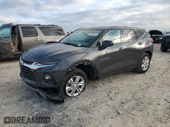 2021 Chevrolet Blazer LT with VIN 3GNKBCRS6MS570941, listed as a Copart auction lot 46702795 with 27,516 mi miles and Salvage title. Bid and sale history available at DreamBid. Image 1.