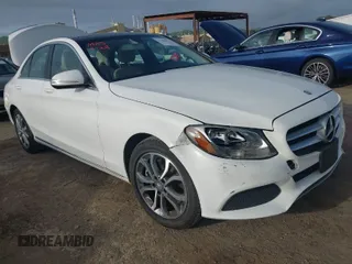 2015 Mercedes-Benz C-Class C 300 with VIN 55SWF4JB2FU043957, listed as a IAAI auction lot 41906033 with 99,094 mi miles. Bid and sale history available at carsss.com. Image 1.
