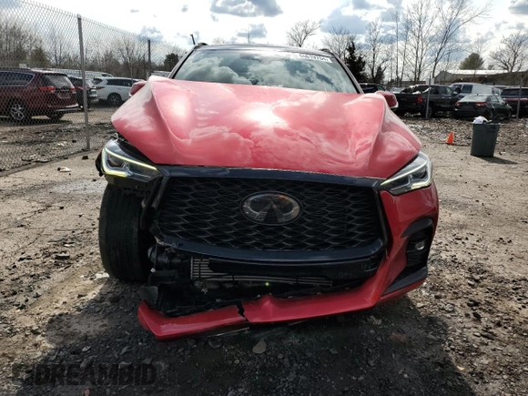 2023 Infiniti QX50 Sport with VIN 3PCAJ5FB8PF115450, listed as a Copart auction lot 44619754 with 29,605 mi miles and Salvage Title. Bid and sale history available at DreamBid. Image 5.