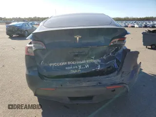 2022 Tesla Model Y Performance with VIN 7SAYGDEF8NF375858, listed as a Copart auction lot 46127965 with Not Provided miles and Salvage Title. Bid and sale history available at DreamBid. Image 6.