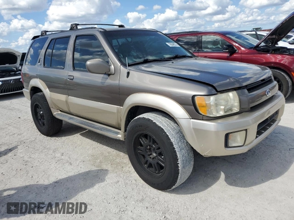 2001 Infiniti QX4 z VIN JNRDR09X61W204050, wystawiony jako Copart lot #78048074 z przebiegiem Nie podano mil oraz Szkody całkowita. Historia ofert i sprzedaży dostępna na DreamBid. Obrazek 4.