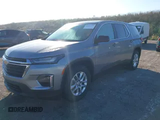 2023 Chevrolet Traverse LS with VIN 1GNERFKW9PJ230373, listed as a IAAI auction lot 40983290 with Not provided miles and . Bid and sale history available at DreamBid. Image 2.
