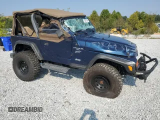 2001 Jeep Wrangler Sport with VIN 1J4FA49S41P335459, listed as a Copart auction lot 72831244 with 161,464 mi miles and Salvage Title. Bid and sale history available at carsss.com. Image 4.