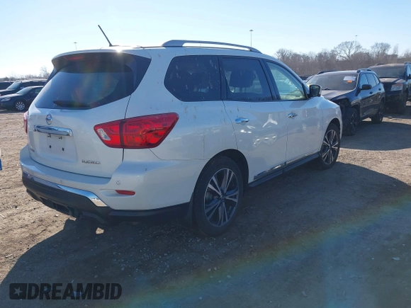 2018 Nissan Pathfinder SV with VIN 5N1DR2MN8JC618011, listed as a IAAI auction lot 41482884 with 113,915 mi miles. Bid and sale history available at carsss.com. Image 4.
