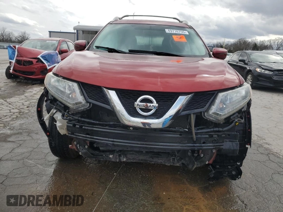 2016 Nissan Rogue SV with VIN 5N1AT2MTXGC918273, listed as a Copart auction lot 49716755 with 54,505 mi miles and Salvage Title. Bid and sale history available at carsss.com. Image 5.