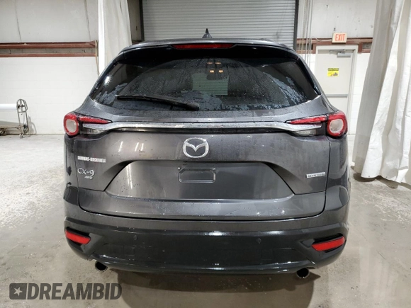 2021 Mazda CX-9 Touring with VIN JM3TCBCY0M0524392, listed as a Copart auction lot 48395515 with 37,818 mi miles and Salvage Title. Bid and sale history available at carsss.com. Image 6.