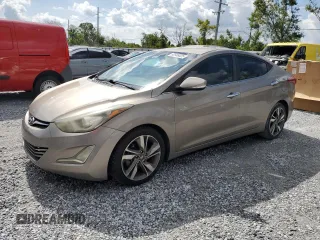 2014 Hyundai Elantra SE with VIN 5NPDH4AE3EH474370, listed as a Copart auction lot 62988025 with 87,653 mi miles and Salvage title. Bid and sale history available at DreamBid. Image 1.