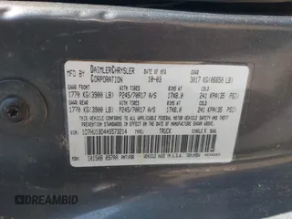 2004 Dodge 1500 SLT with VIN 1D7HU18D44S573214, listed as a IAAI auction lot 42054270 with 376,750 mi miles and . Bid and sale history available at carsss.com. Image 9.