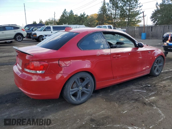 2009 BMW 1 Series 128i with VIN WBAUP93599VF48992, listed as a Copart auction lot 78264834 with Not provided miles and Clean title. Bid and sale history available at DreamBid. Image 3.