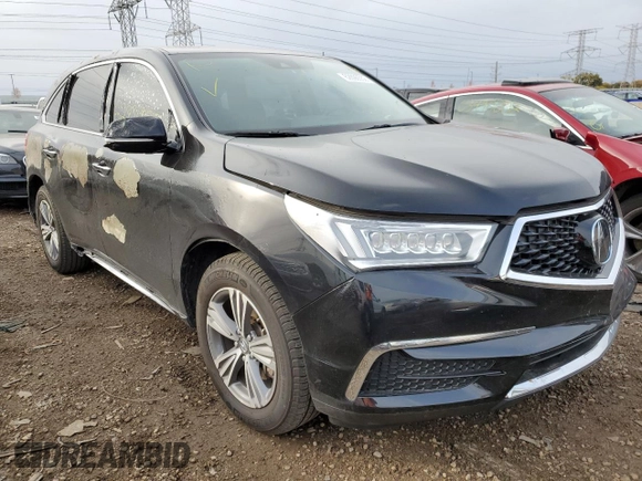 2019 Acura MDX with VIN 5J8YD4H36KL035027, listed as a Copart auction lot 62896552 with 51,875 mi miles. Bid and sale history available at carsss.com. Image 1.