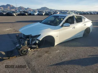 2019 Infiniti Q50 Sport with VIN JN1EV7AP2KM542923, listed as a Copart auction lot 75690294 with Not provided miles and Salvage title. Bid and sale history available at DreamBid. Image 1.