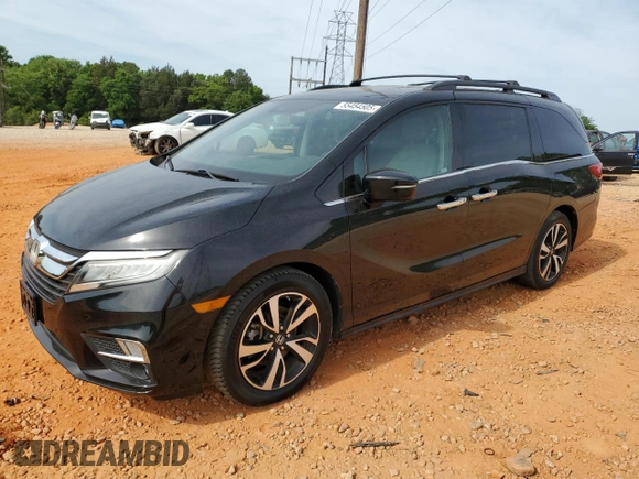 2019 Honda Odyssey Elite with VIN 5FNRL6H99KB008204, listed as a Copart auction lot 55454505 with 32,397 mi miles and Salvage Title. Bid and sale history available at DreamBid. Image 1.