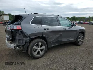 2020 Jeep Cherokee Limited with VIN 1C4PJMDXXLD575424, listed as a Copart auction lot 62106455 with 27,606 mi miles and Salvage title. Bid and sale history available at DreamBid. Image 3.