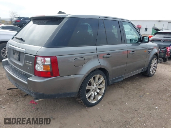 2008 Land Rover Range Rover Sport SC with VIN SALSH23458A135906, listed as a IAAI auction lot 41553624 with 169,459 mi miles. Bid and sale history available at carsss.com. Image 4.
