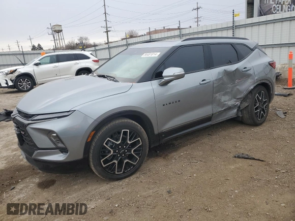 2024 Chevrolet Blazer RS with VIN 3GNKBKRS5RS145213, listed as a Copart auction lot 84481814 with 38,175 mi miles and Salvage title. Bid and sale history available at DreamBid. Image 1.