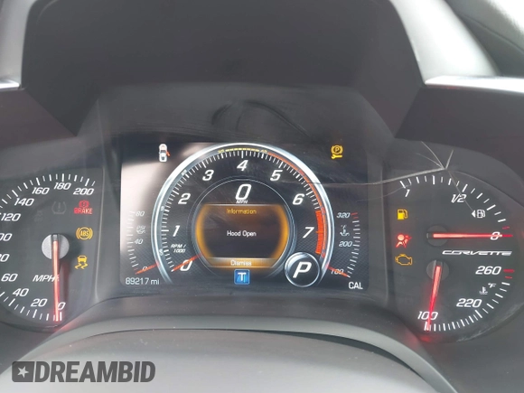 2019 Chevrolet Corvette 1LT with VIN 1G1YB2D7XK5101870, listed as a IAAI auction lot 41728345 with 89,217 mi miles and . Bid and sale history available at DreamBid. Image 7.