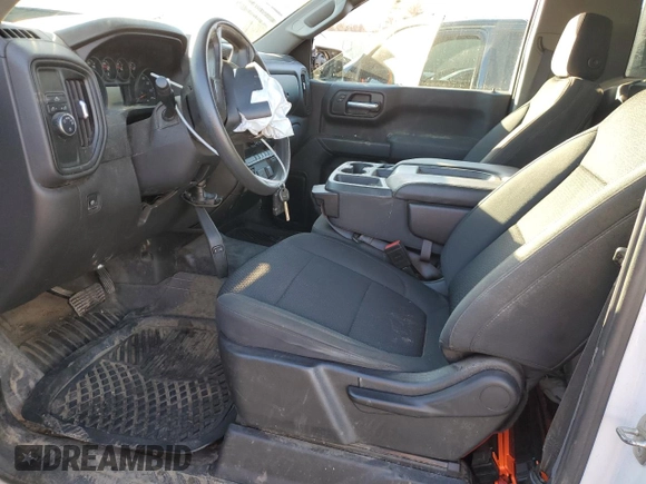 2020 Chevrolet Silverado 1500 Work Truck with VIN 3GCNWAEFXLG256590, listed as a Copart auction lot 87655275 with 88,478 mi miles and Salvage Title. Bid and sale history available at carsss.com. Image 7.