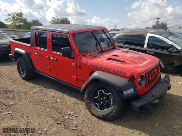 2022 Jeep Gladiator Rubicon with VIN 1C6JJTBGXNL111178, listed as a Copart auction lot 74686344 with 30,587 mi miles and Salvage Title. Bid and sale history available at carsss.com. Image 4.