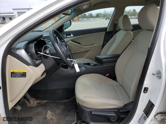2014 Kia Optima Hybrid LX with VIN KNAGM4AD1E5065345, listed as a Copart auction lot 47835995 with NaN miles and Clean Title. Bid and sale history available at carsss.com. Image 7.
