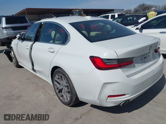 2025 BMW 3 Series 330i with VIN 3MW69CW01S8F10694, listed as a IAAI auction lot 41729861 with 6,447 mi miles and . Bid and sale history available at carsss.com. Image 3.