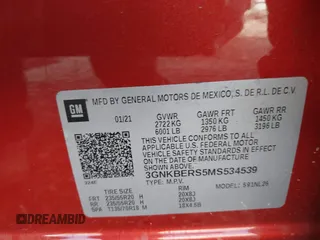 2021 Chevrolet Blazer RS с VIN 3GNKBERS5MS534539, выставлен на аукционе IAAI как лот 41006389 с пробегом 65 838 миль миль и . История ставок и продаж доступна на DreamBid. Изображение 9.