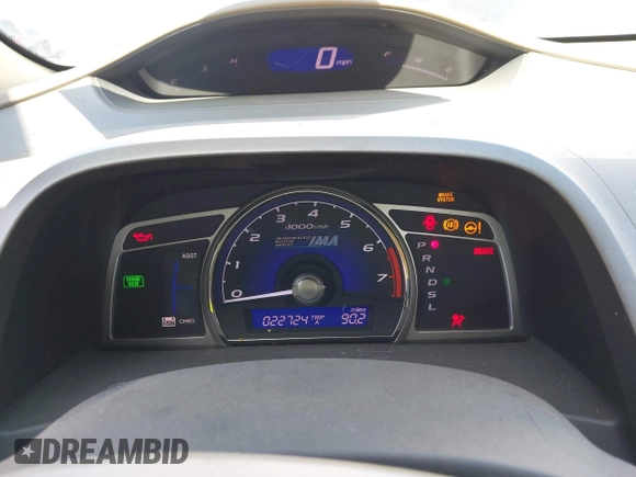 2007 Honda Civic with VIN JHMFA36297S017183, listed as a IAAI auction lot 42321374 with 22,724 mi miles and . Bid and sale history available at DreamBid. Image 7.
