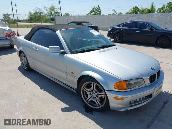 2001 BMW 3 Series 330Ci with VIN WBABS53431EV86967, listed as a IAAI auction lot 42017677 with 198,944 mi miles. Bid and sale history available at carsss.com. Image 1.