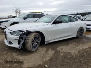 2022 BMW 4 Series 430i xDrive with VIN WBA73AP01NCH62891, listed as a Copart auction lot 43807205 with 49,658 mi miles and Salvage Title. Bid and sale history available at DreamBid. Image 1.