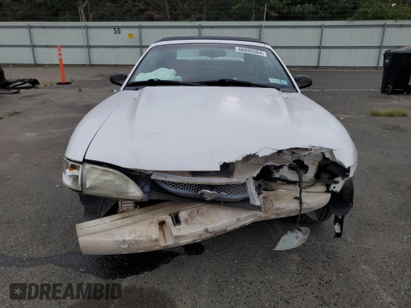 1996 Ford Mustang GT with VIN 1FALP45X9TF225224, listed as a Copart auction lot 66895564 with 113,282 mi miles and Salvage Title. Bid and sale history available at carsss.com. Image 5.