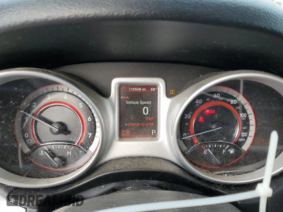 2017 Dodge Journey SXT z VIN 3C4PDCBG7HT589271, wystawiony jako Copart lot #48852595 z przebiegiem 116 558 mil mil oraz Szkoda całkowita • Salvage title. Historia ofert i sprzedaży dostępna na DreamBid. Obrazek 9.