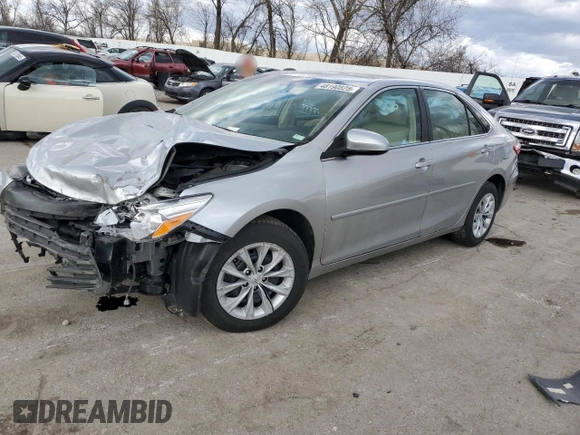 2015 Toyota Camry XLE with VIN 4T4BF1FK1FR515758, listed as a Copart auction lot 48190825 with 100,193 mi miles and Salvage Title. Bid and sale history available at DreamBid. Image 1.