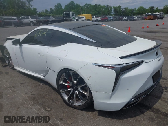 2018 Lexus LC 500h z VIN JTHHP5AY1JA004522, wystawiony jako IAAI lot #42076359 z przebiegiem 96 575 mil mil oraz . Historia ofert i sprzedaży dostępna na DreamBid. Obrazek 3.